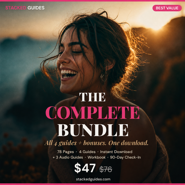 The Complete Bundle - 4 guides plus audio, workbook and 90-day check-in bonuses, $47